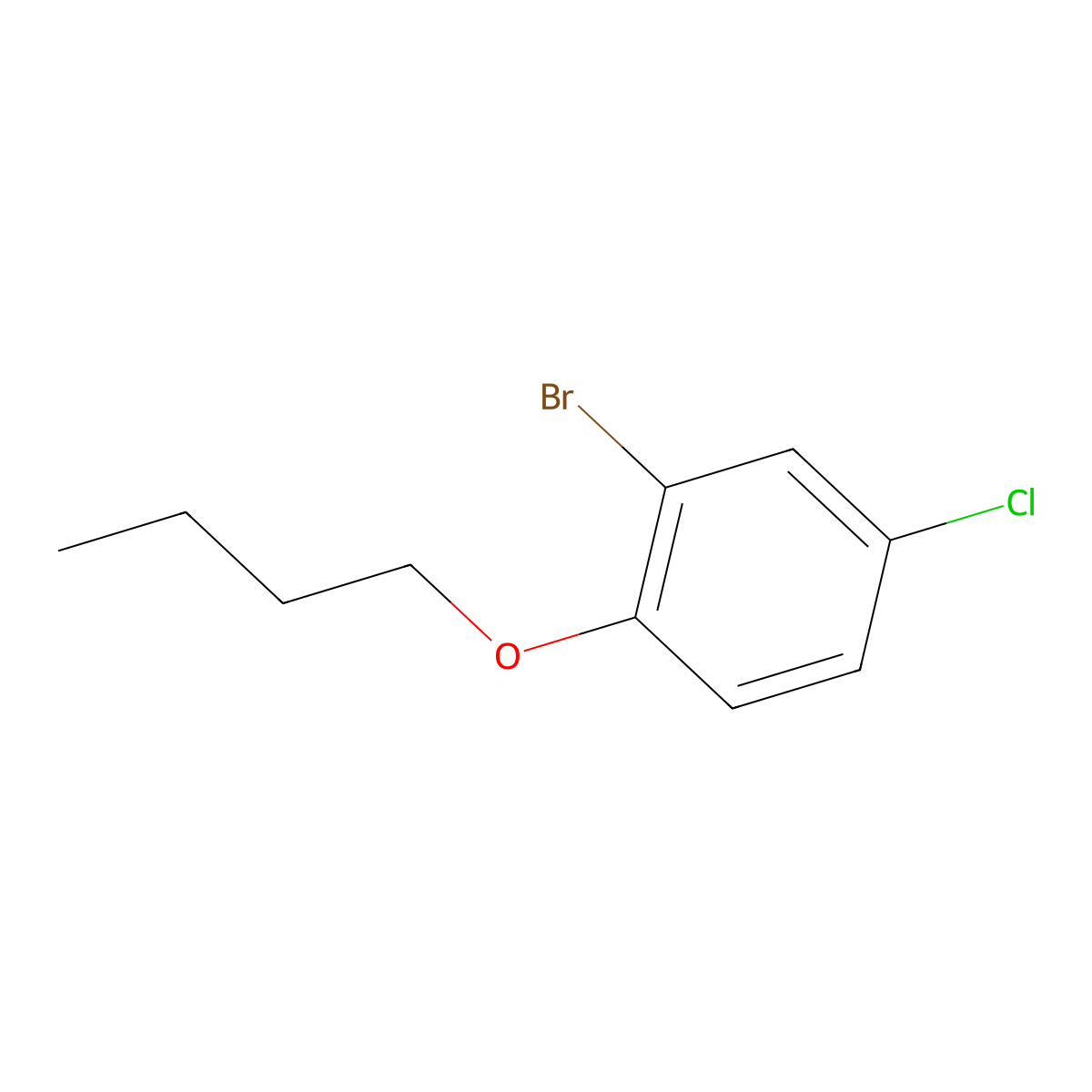 2-Bromo-1-butoxy-4-chlorobenzene molecular structure, CAS 1225548-28-6
