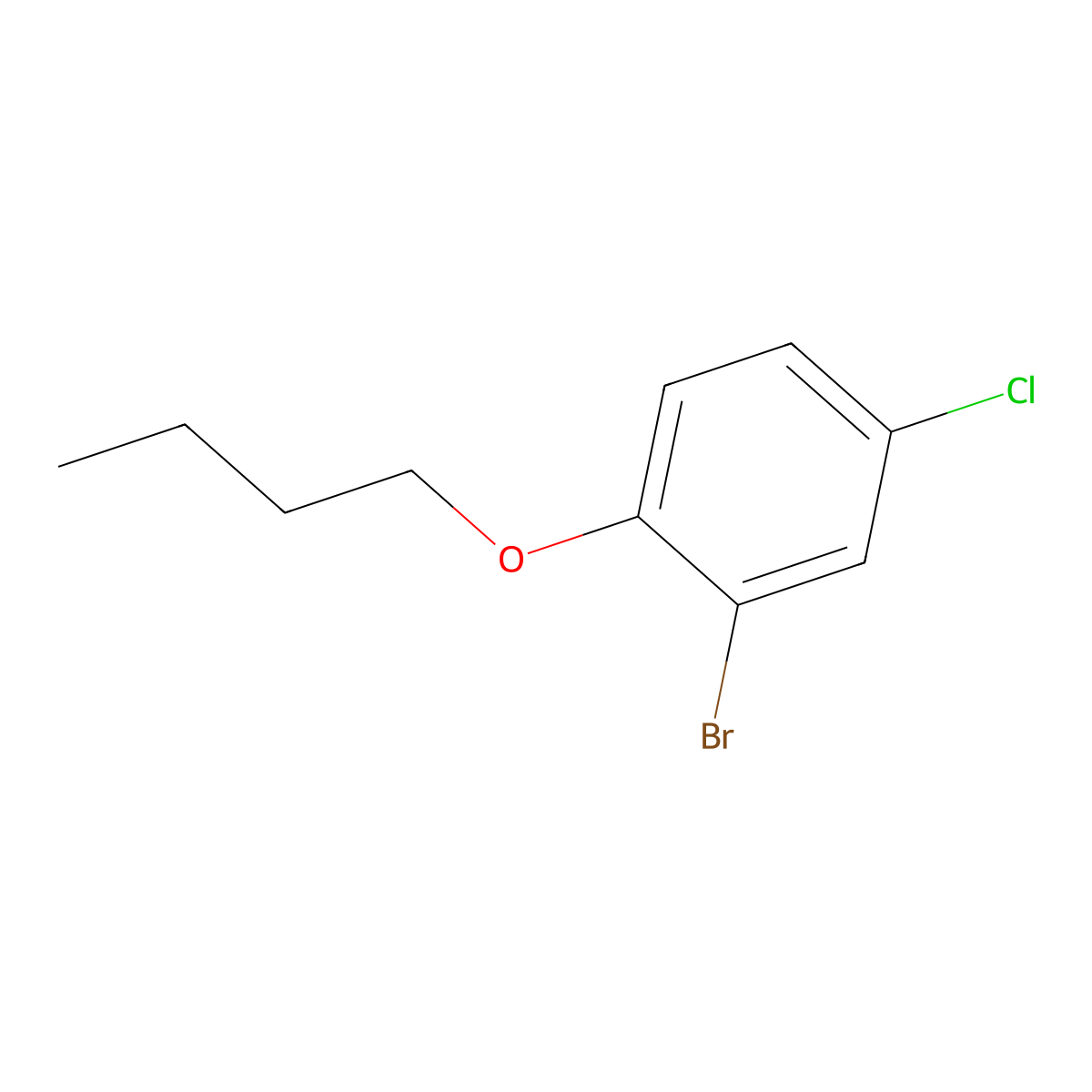 2-Bromo-1-butoxy-4-chlorobenzene molecular structure, CAS 1225548-28-6