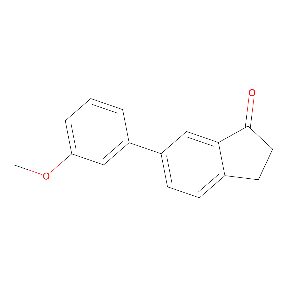 6-(3-Methoxyphenyl)-2,3-dihydro-1H-inden-1-one molecular structure, CAS 1225554-15-3