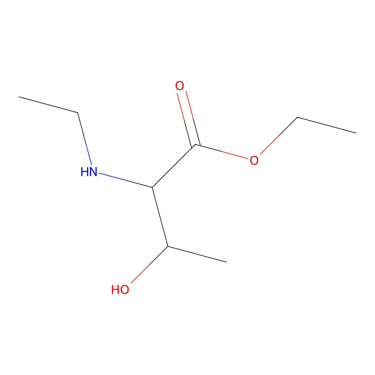 ethyl (2S,3R)-2-(ethylamino)-3-hydroxybutanoate molecular structure, CAS 1225561-97-6