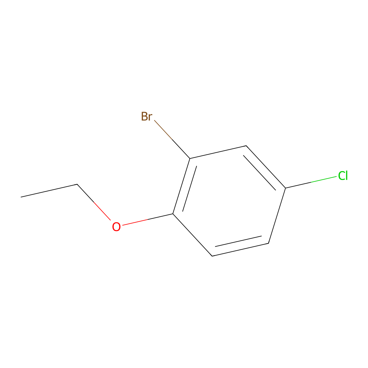 1-Bromo-5-chloro-2-ethoxybenzene molecular structure, CAS 1225577-71-8