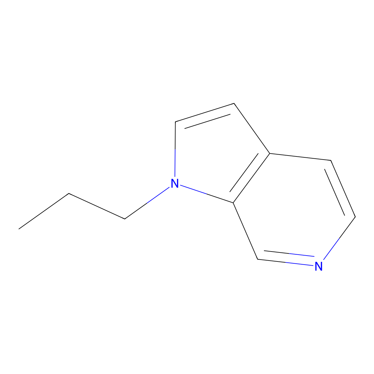 1-propyl-1H-pyrrolo[2,3-c]pyridine molecular structure, CAS 1225586-53-7