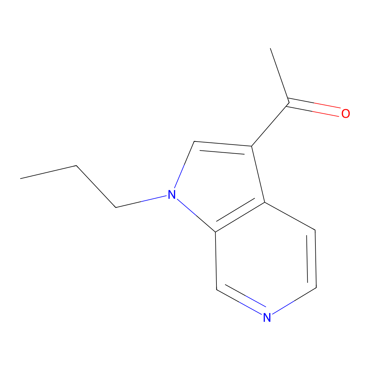 1-(1-Propyl-1H-pyrrolo[2,3-c]pyridin-3-yl)ethanone molecular structure, CAS 1225586-54-8