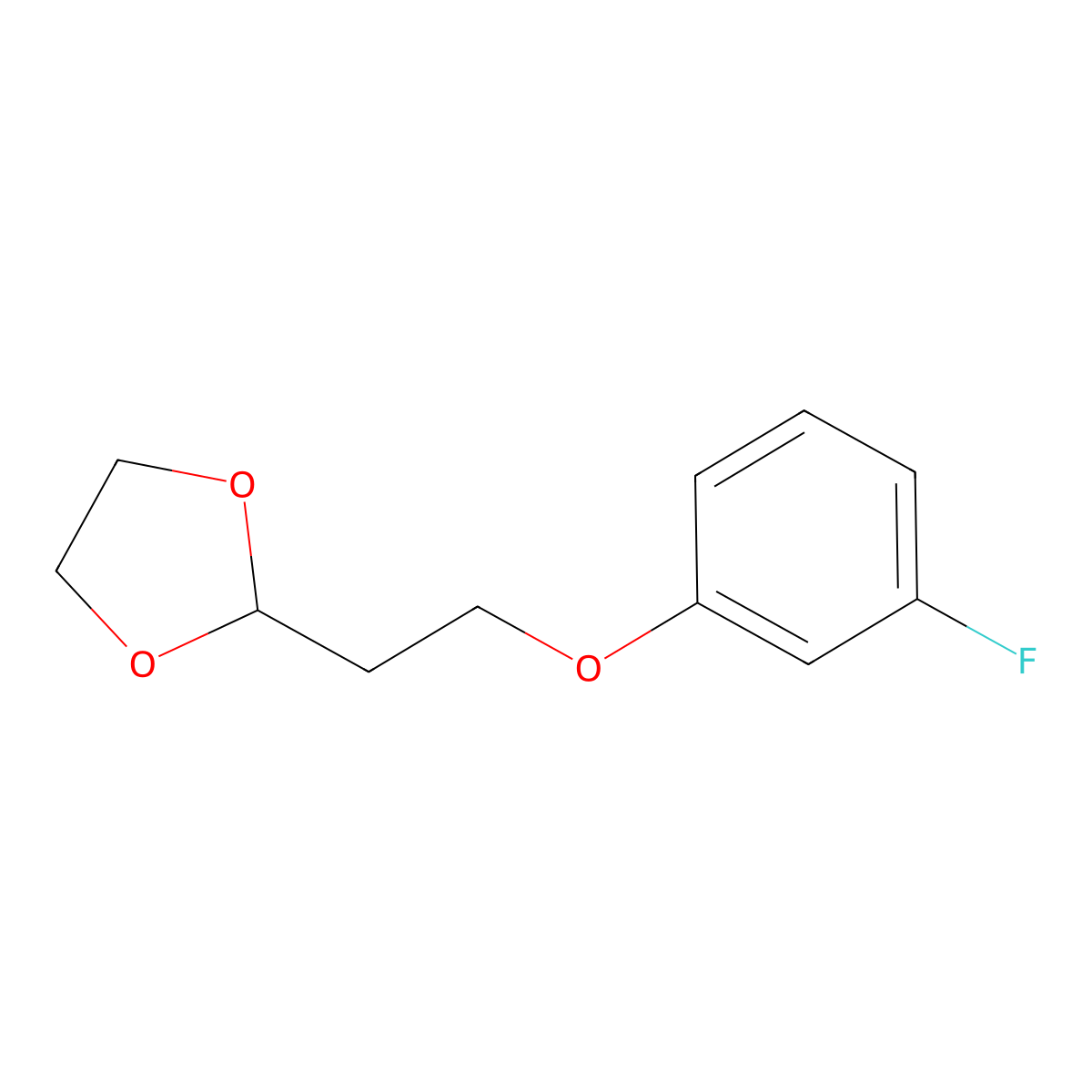 2-[2-(3-Fluoro-phenoxy)ethyl]-1,3-dioxolane molecular structure, CAS 1225601-99-9