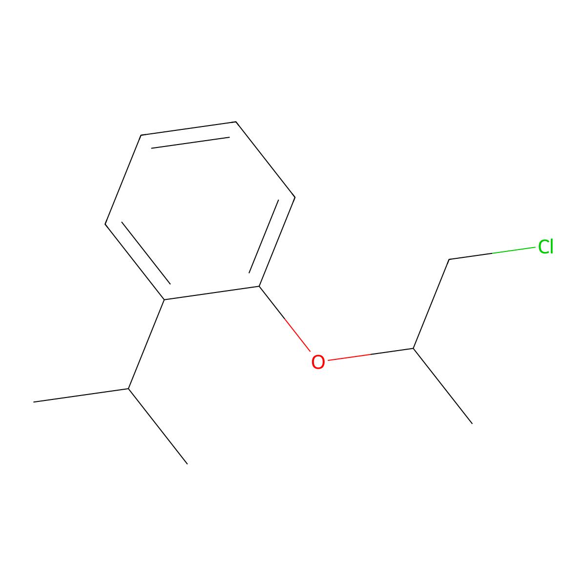 1-((1-Chloropropan-2-yl)oxy)-2-isopropylbenzene molecular structure, CAS 1225603-29-1