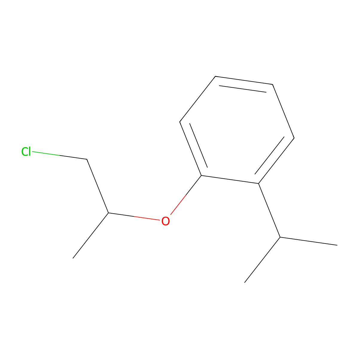 1-((1-Chloropropan-2-yl)oxy)-2-isopropylbenzene molecular structure, CAS 1225603-29-1