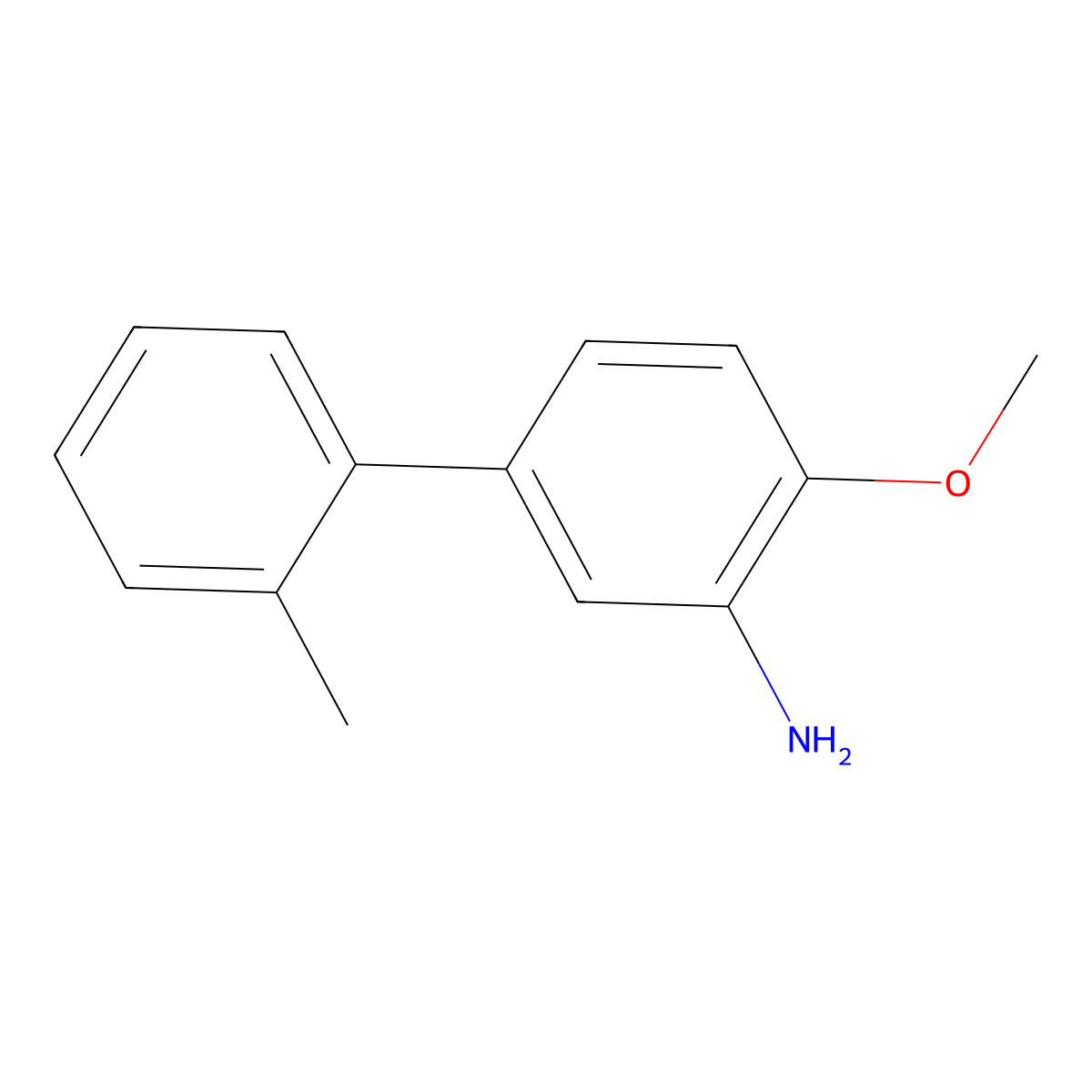 4-Methoxy-2'-methyl-[1,1'-biphenyl]-3-amine molecular structure, CAS 1225603-99-5