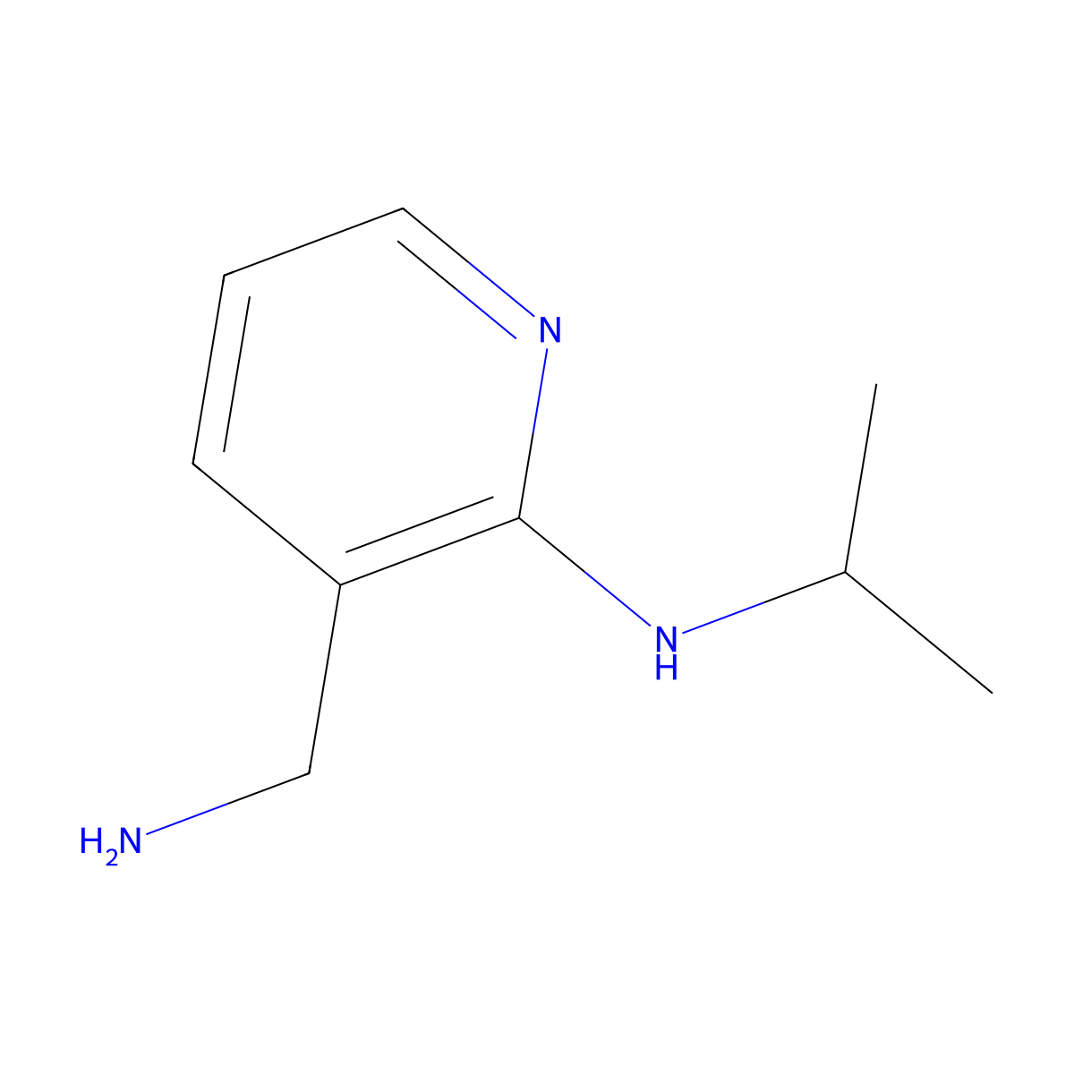 3-(Aminomethyl)-N-isopropylpyridin-2-amine molecular structure, CAS 1225604-09-0