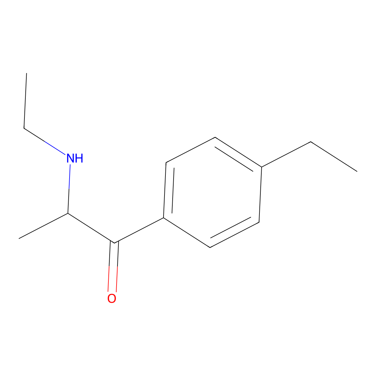 4-Ethylethcathinone molecular structure, CAS 1225619-32-8