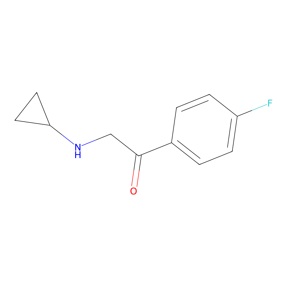 2-(Cyclopropylamino)-1-(4-fluorophenyl)ethanone molecular structure, CAS 1225622-37-6