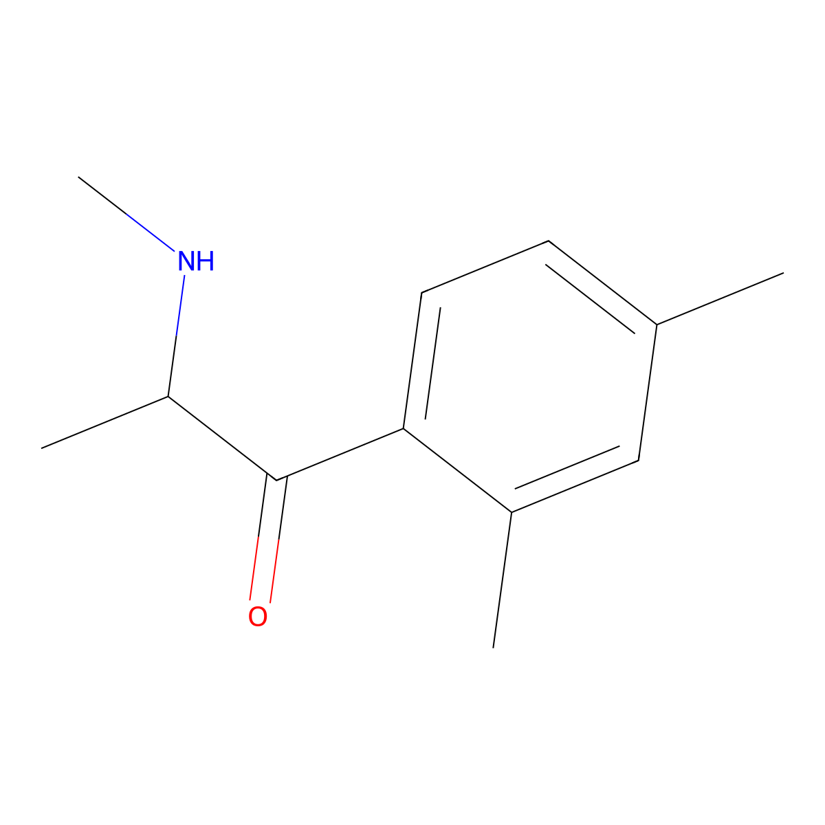 2,4-Dimethylmethcathinone molecular structure, CAS 1225623-63-1