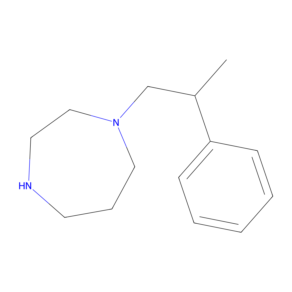 1-(2-Phenylpropyl)-1,4-diazepane molecular structure, CAS 1225667-07-1