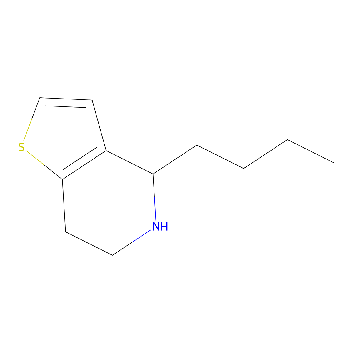 4-Butyl-4H,5H,6H,7H-thieno[3,2-c]pyridine molecular structure, CAS 1225667-11-7