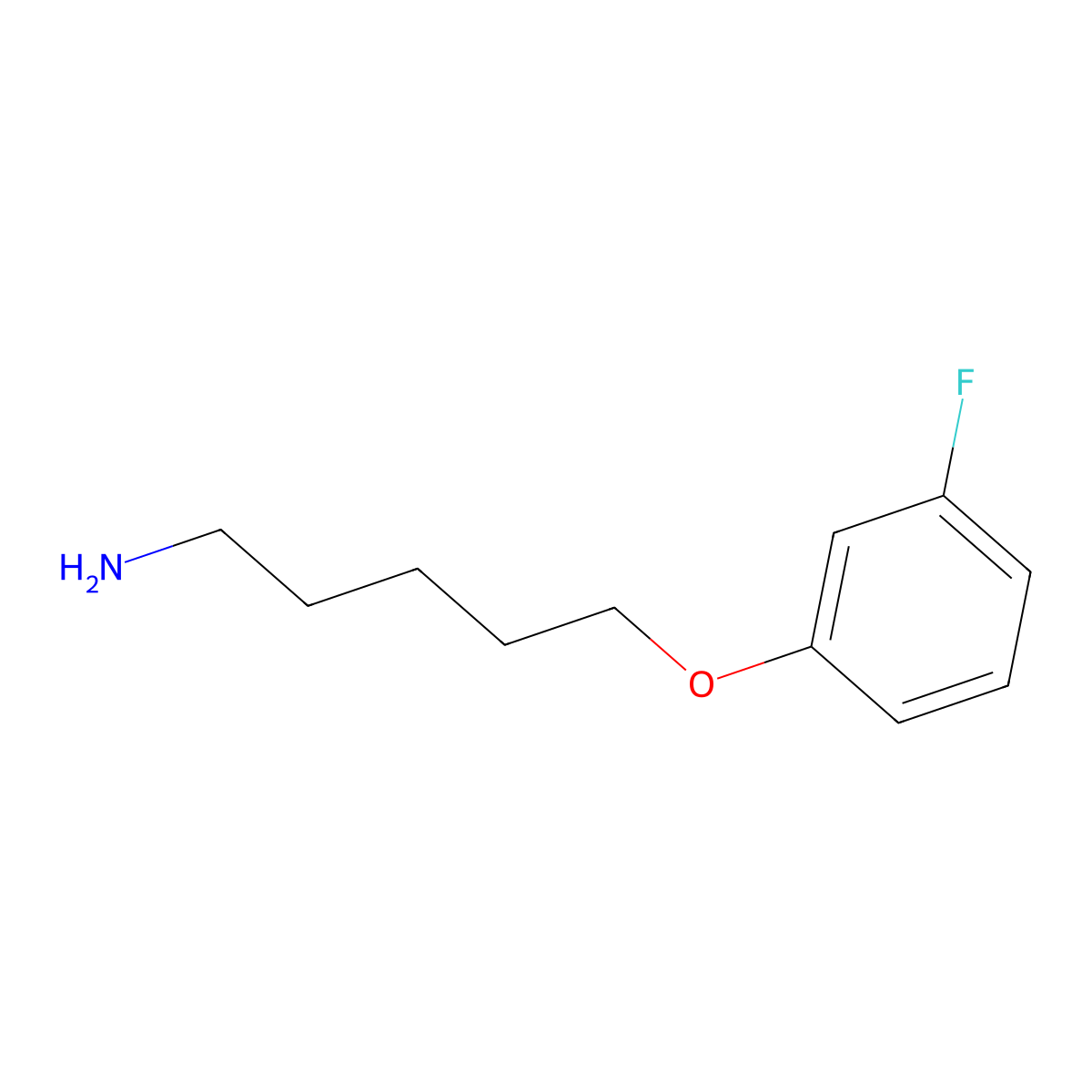 5-(3-Fluorophenoxy)pentan-1-amine molecular structure, CAS 1225667-96-8