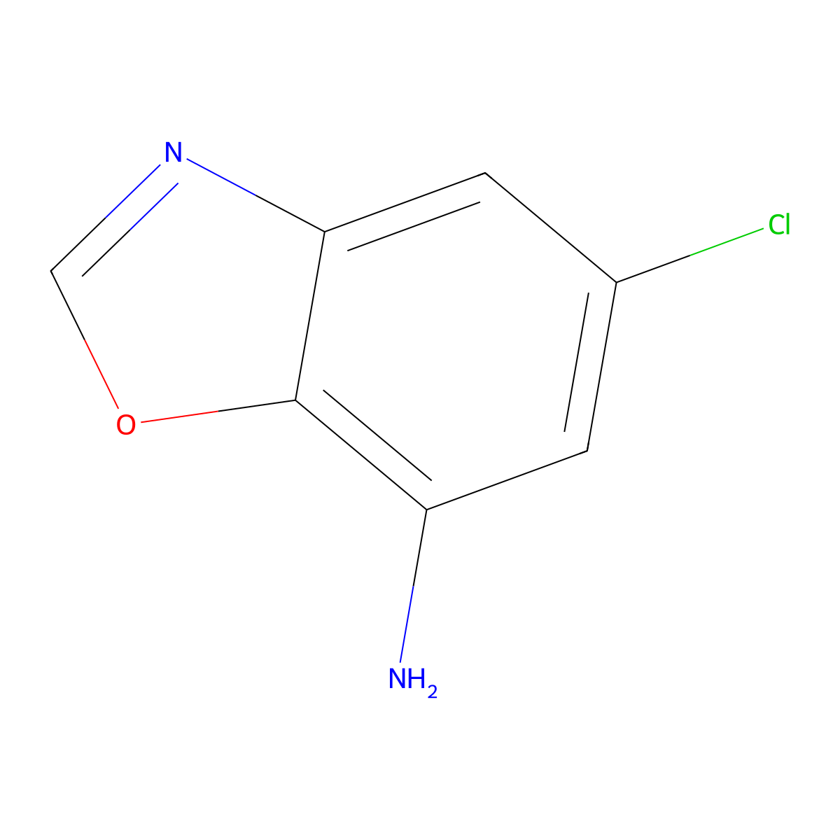 5-Chlorobenzo[d]oxazol-7-amine molecular structure, CAS 1225672-06-9
