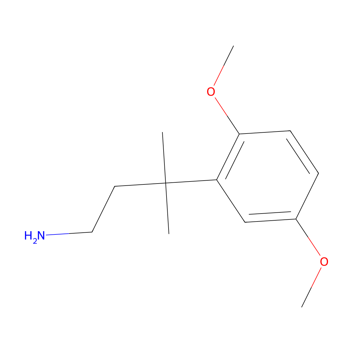 3-(2,5-Dimethoxyphenyl)-3-methylbutan-1-amine molecular structure, CAS 1225685-91-5