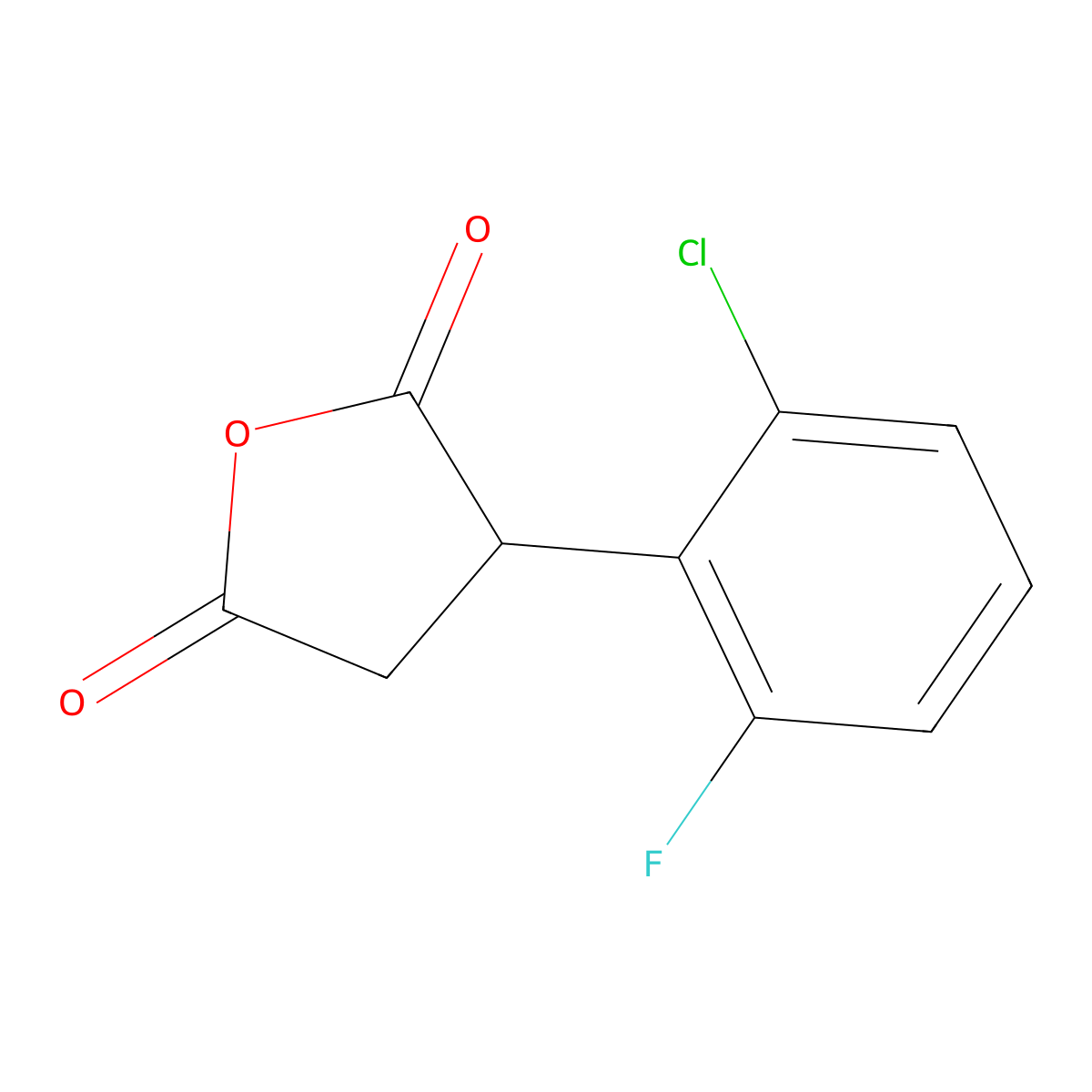 3-(2-Chloro-6-fluorophenyl)oxolane-2,5-dione molecular structure, CAS 1225686-64-5