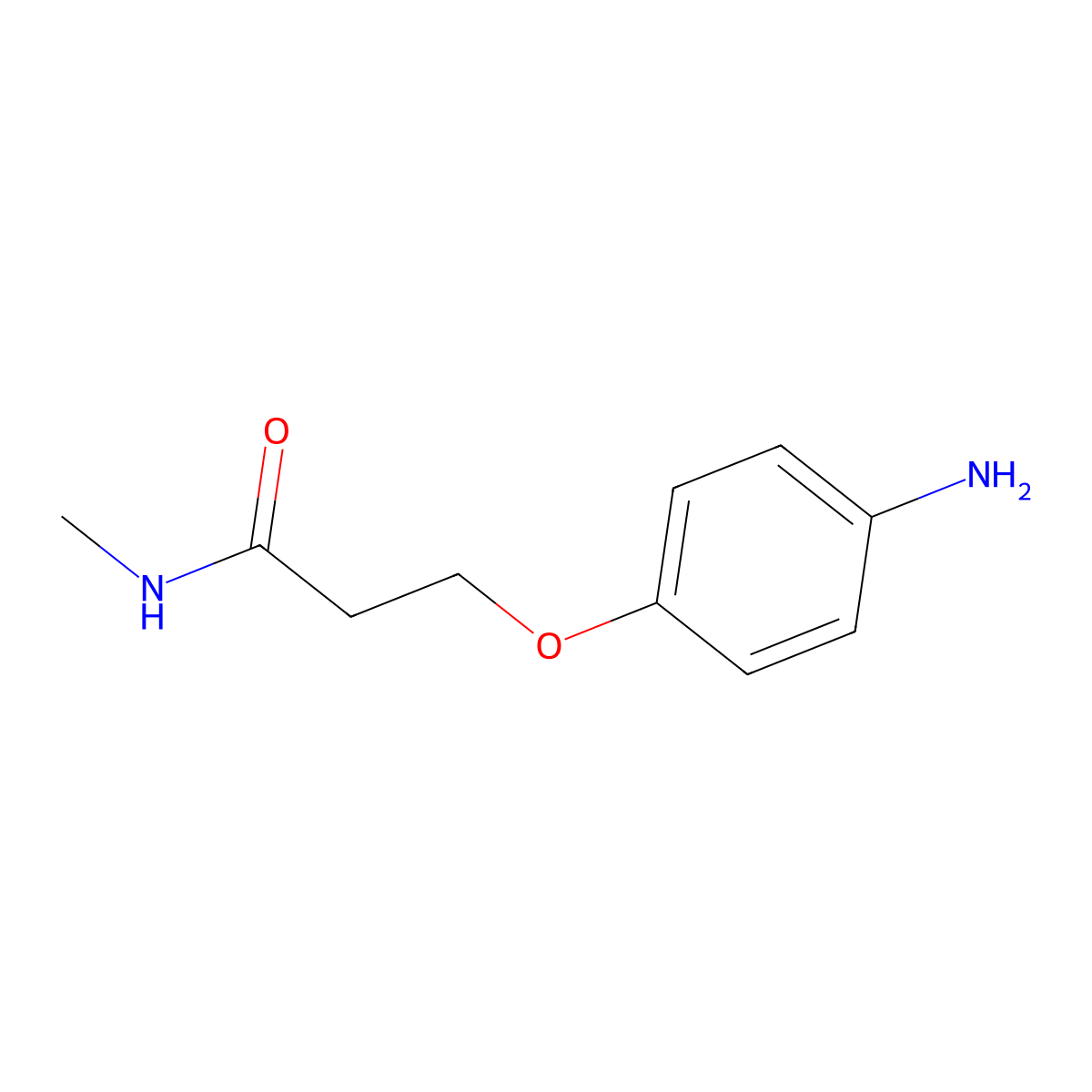 3-(4-aminophenoxy)-N-methylpropanamide molecular structure, CAS 1225702-73-7