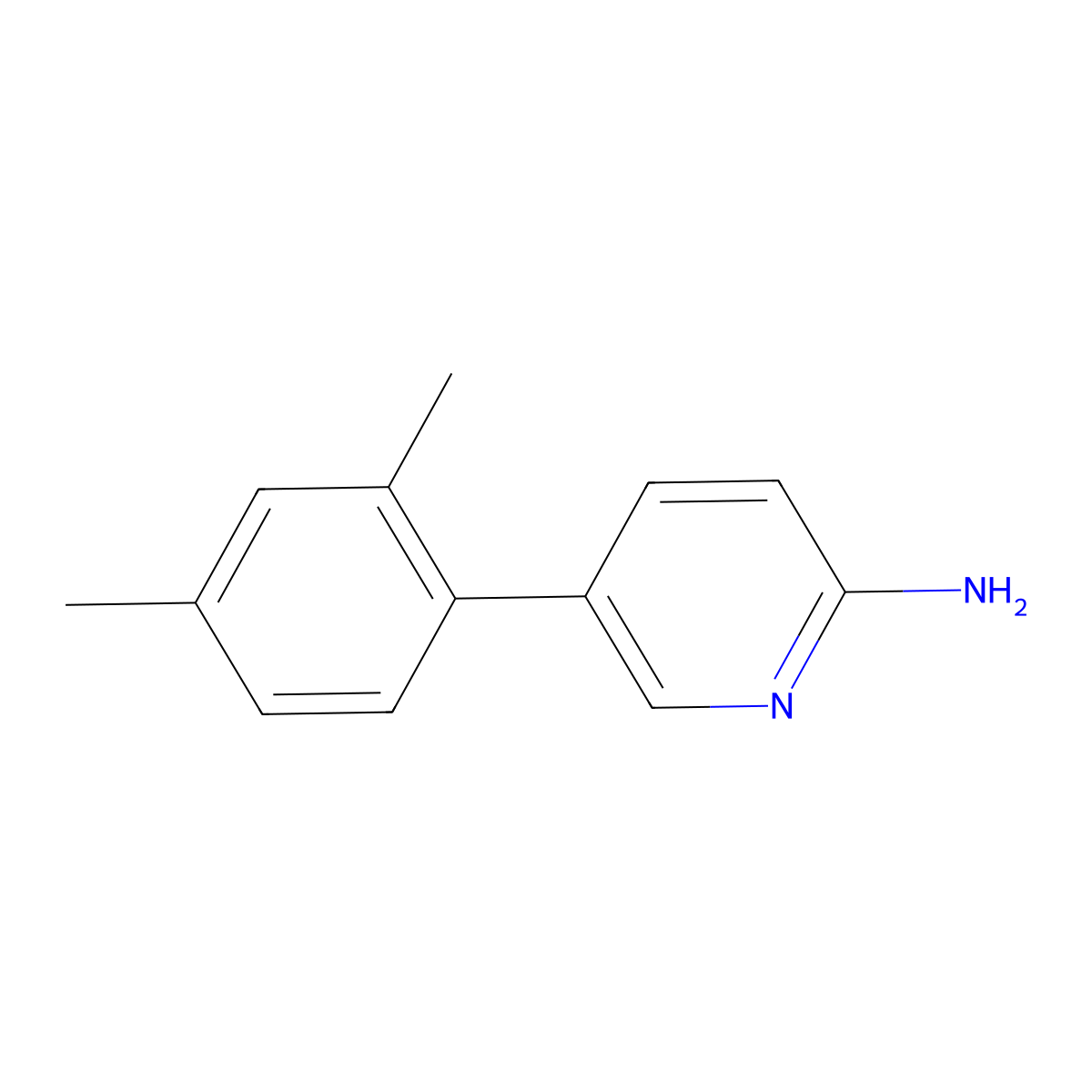 5-(2,4-Dimethylphenyl)pyridin-2-amine molecular structure, CAS 1225705-79-2