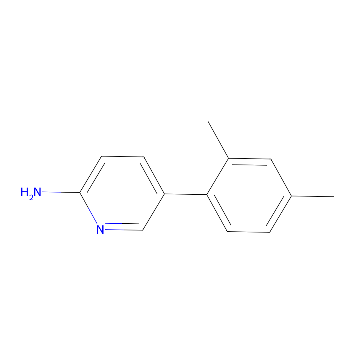 5-(2,4-Dimethylphenyl)pyridin-2-amine molecular structure, CAS 1225705-79-2