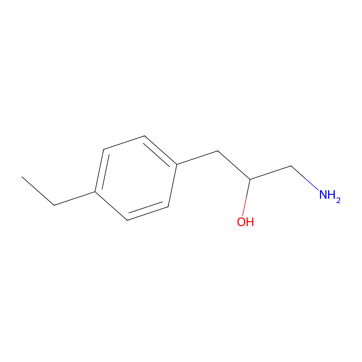 1-Amino-3-(4-ethylphenyl)propan-2-ol molecular structure, CAS 1225706-64-8