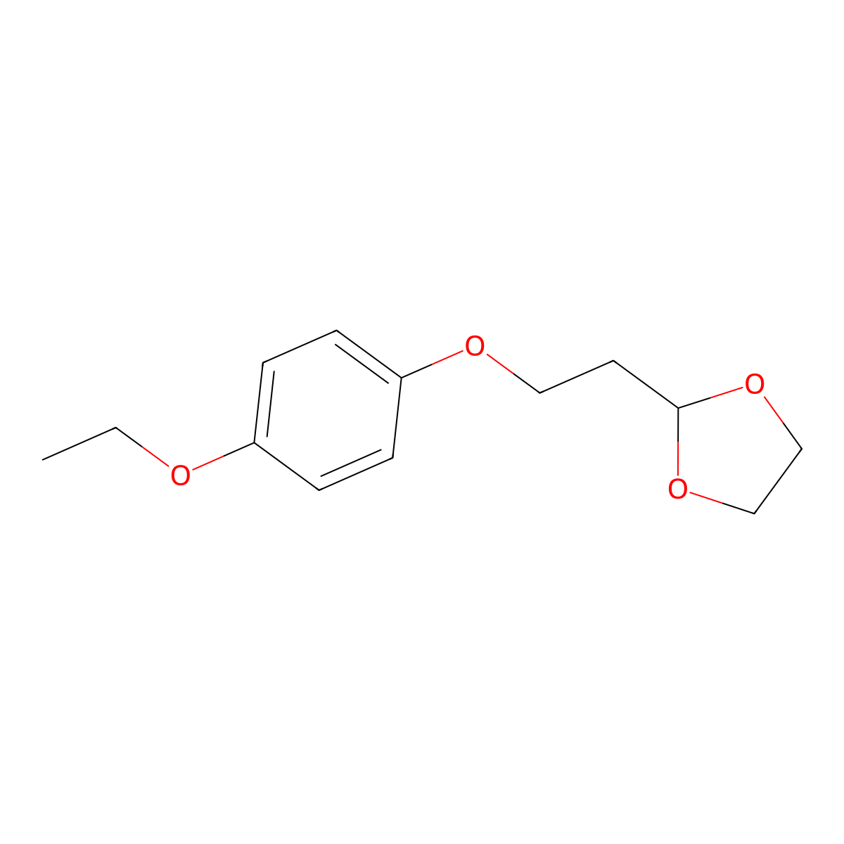 2-[2-(4-Ethoxyphenoxy)ethyl]-1,3-dioxolane molecular structure, CAS 1225707-67-4