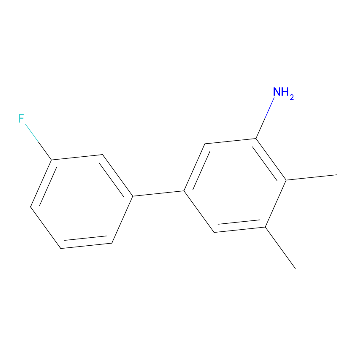 5-(3-Fluorophenyl)-2,3-dimethylaniline molecular structure, CAS 1225710-07-5