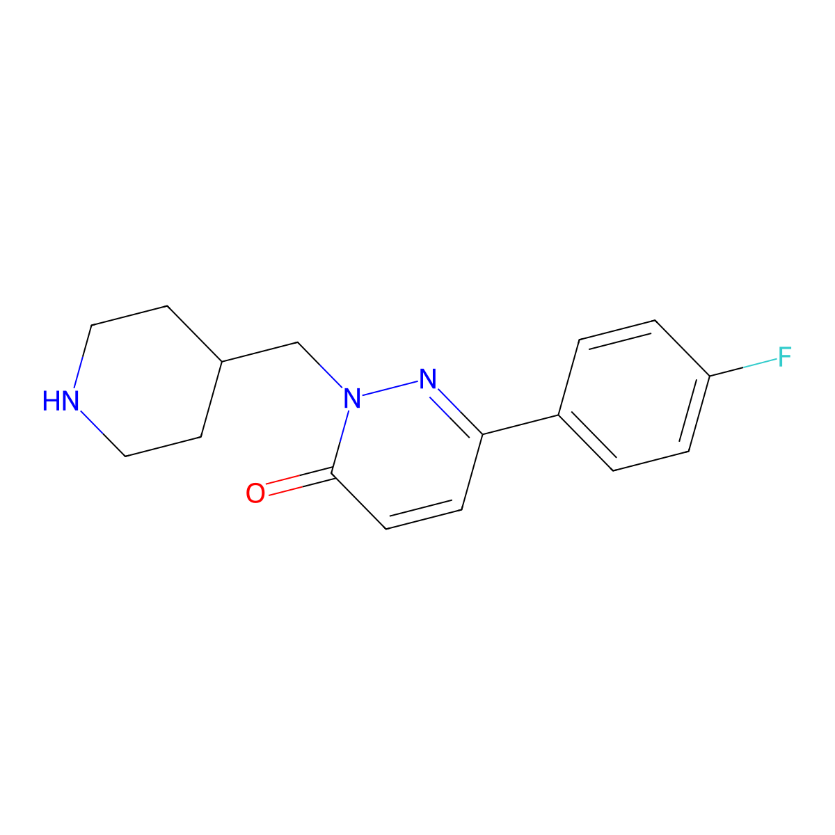 6-(4-fluorophenyl)-2-(piperidin-4-ylmethyl)pyridazin-3(2H)-one molecular structure, CAS 1225713-35-8