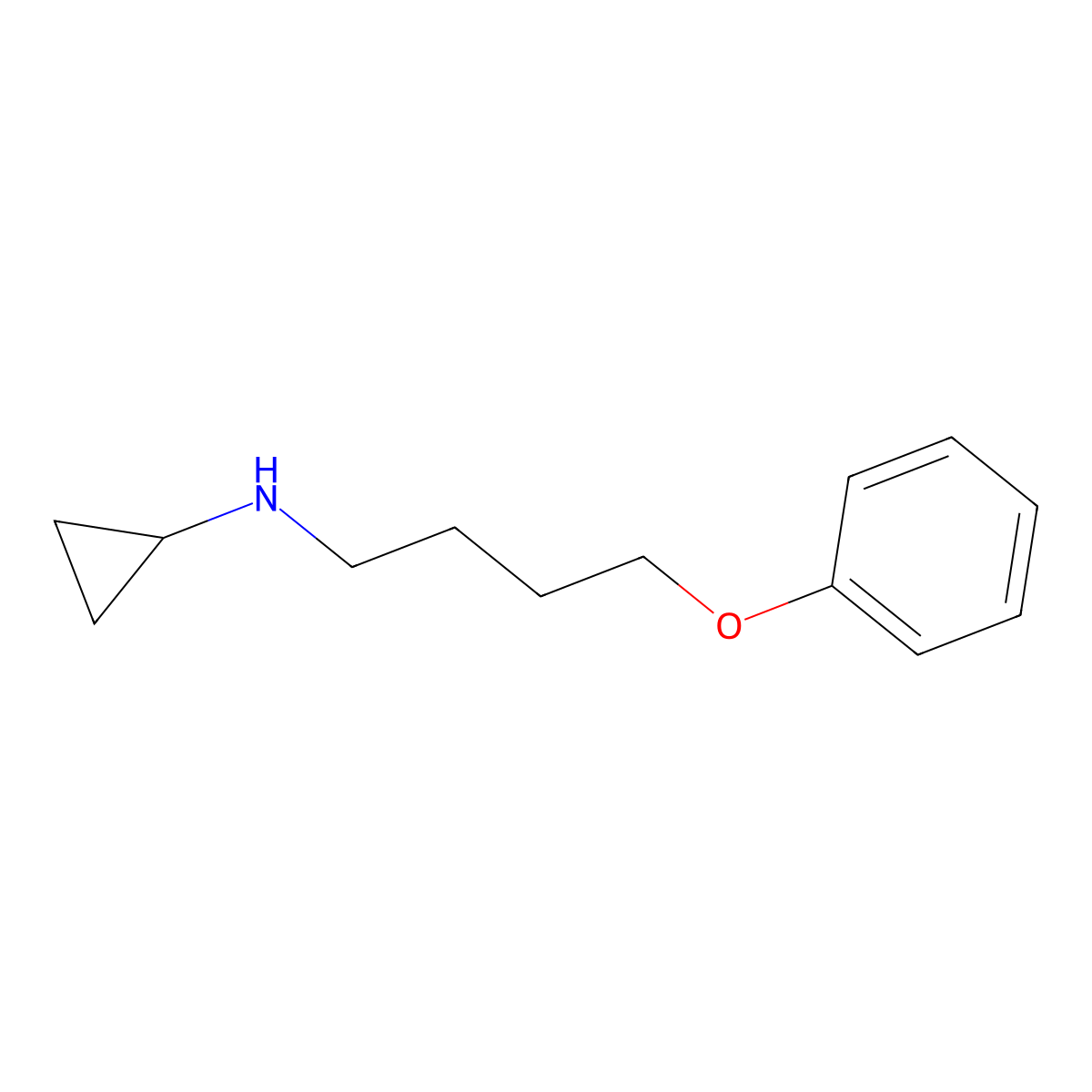 N-(4-phenoxybutyl)cyclopropanamine molecular structure, CAS 1225713-44-9
