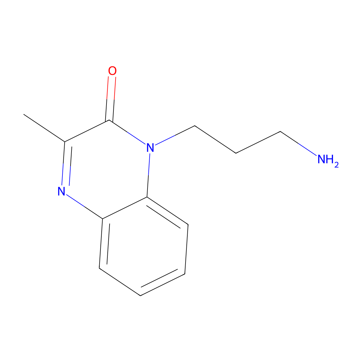 1-(3-Aminopropyl)-3-methylquinoxalin-2(1H)-one molecular structure, CAS 1225715-82-1