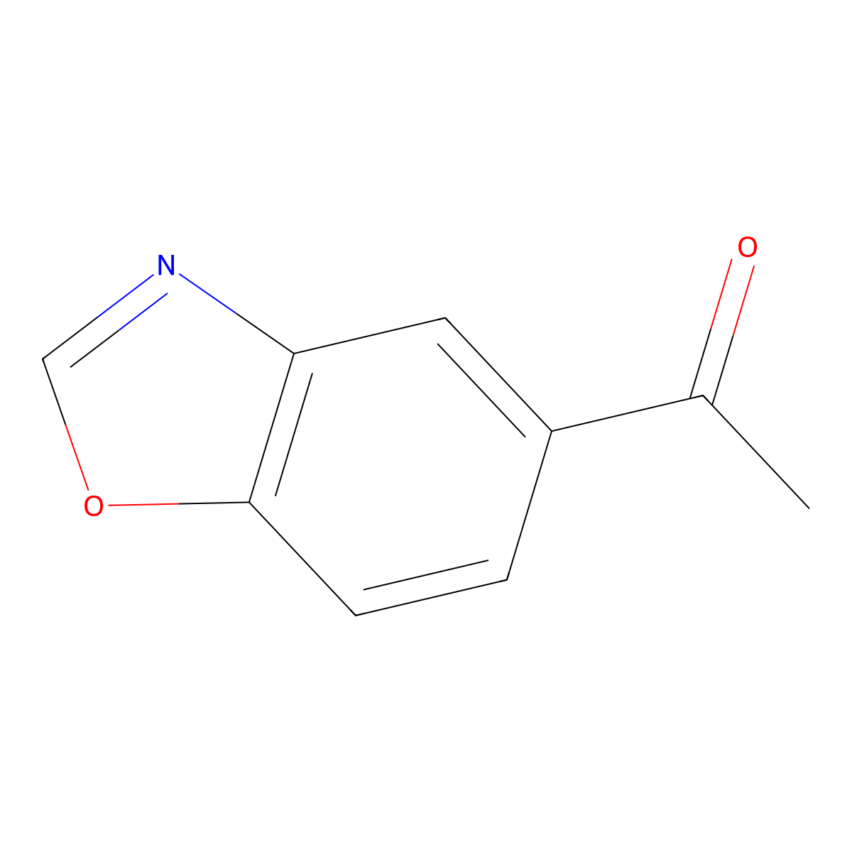 1-(5-Benzoxazolyl)ethanone molecular structure, CAS 1225716-41-5