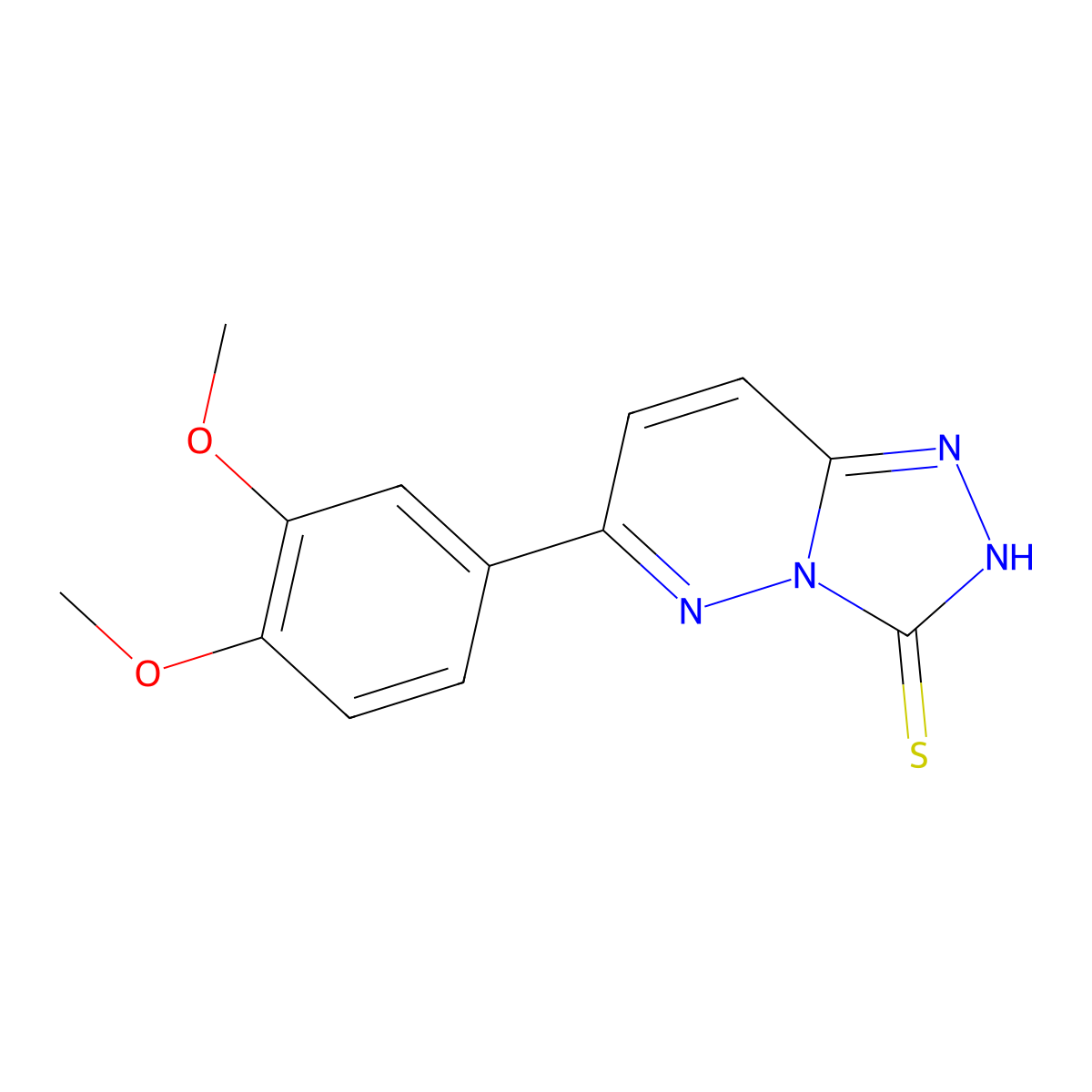 6-(3,4-Dimethoxyphenyl)-[1,2,4]triazolo[4,3-b]pyridazine-3-thiol molecular structure, CAS 1225716-75-5