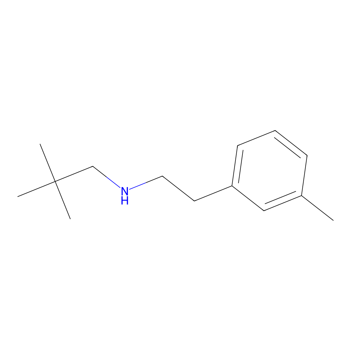 (2,2-Dimethylpropyl)[2-(3-methylphenyl)ethyl]amine molecular structure, CAS 1225730-09-5