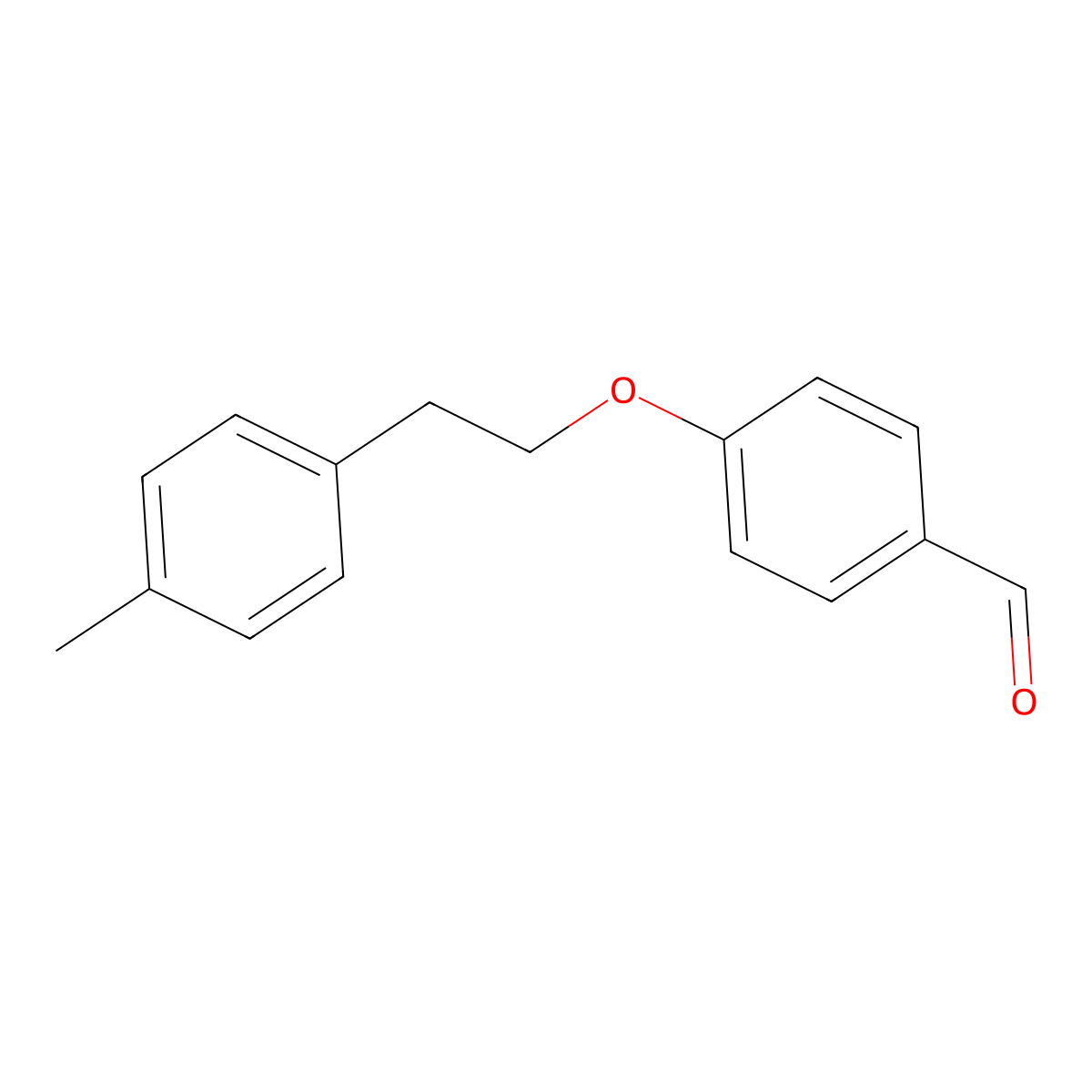 4-[2-(4-Methylphenyl)ethoxy]benzaldehyde molecular structure, CAS 1225730-30-2