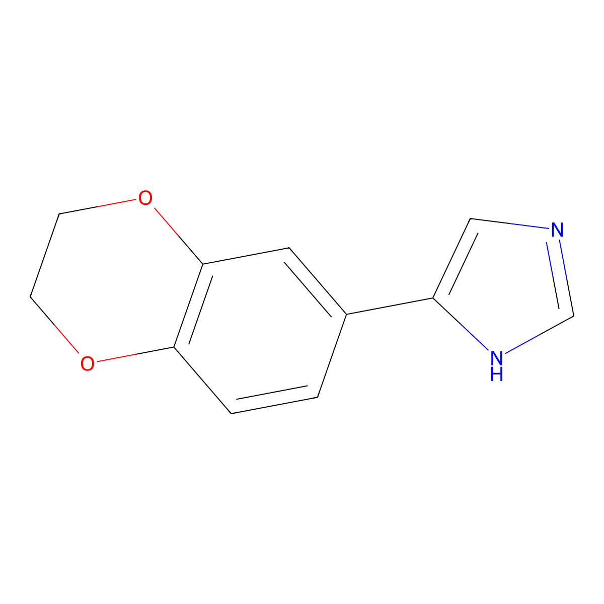 4-(2,3-Dihydrobenzo[b][1,4]dioxin-6-yl)-1H-imidazole molecular structure, CAS 1225730-44-8