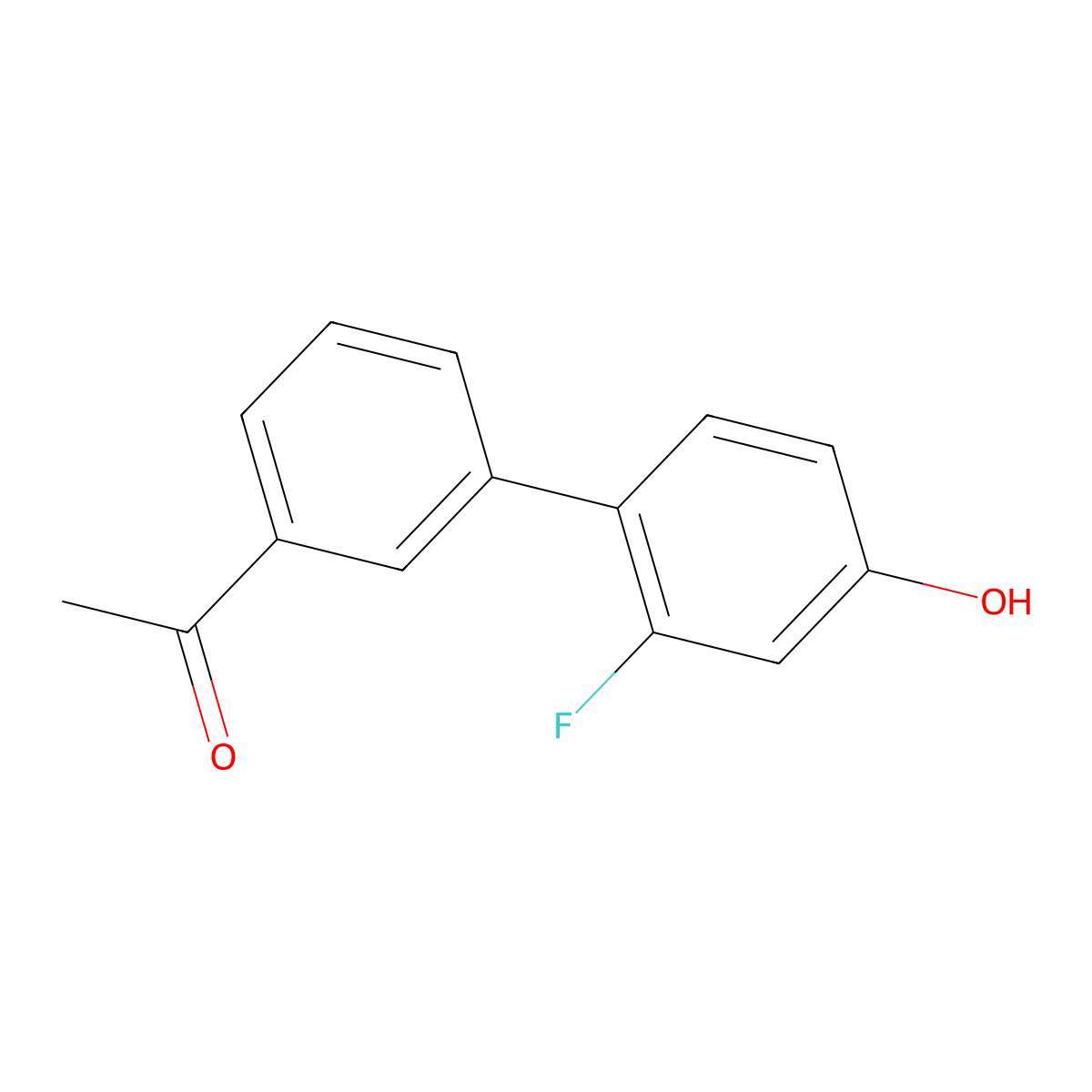 4-(3-Acetylphenyl)-3-fluorophenol molecular structure, CAS 1225741-43-4