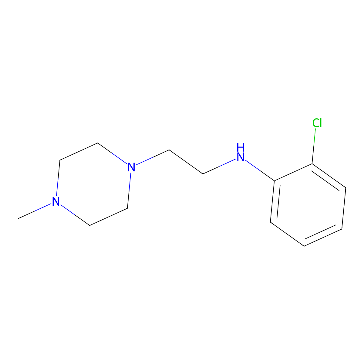 2-chloro-N-[2-(4-methylpiperazin-1-yl)ethyl]aniline molecular structure, CAS 1225766-24-4