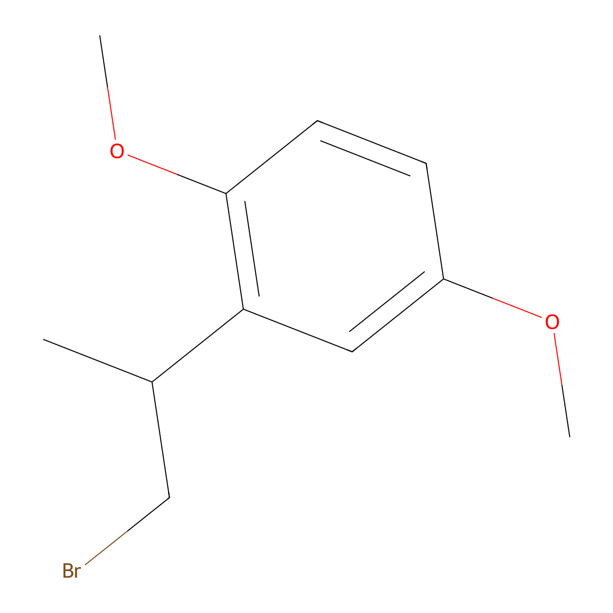 2-(1-Bromopropan-2-yl)-1,4-dimethoxybenzene molecular structure, CAS 1225767-53-2