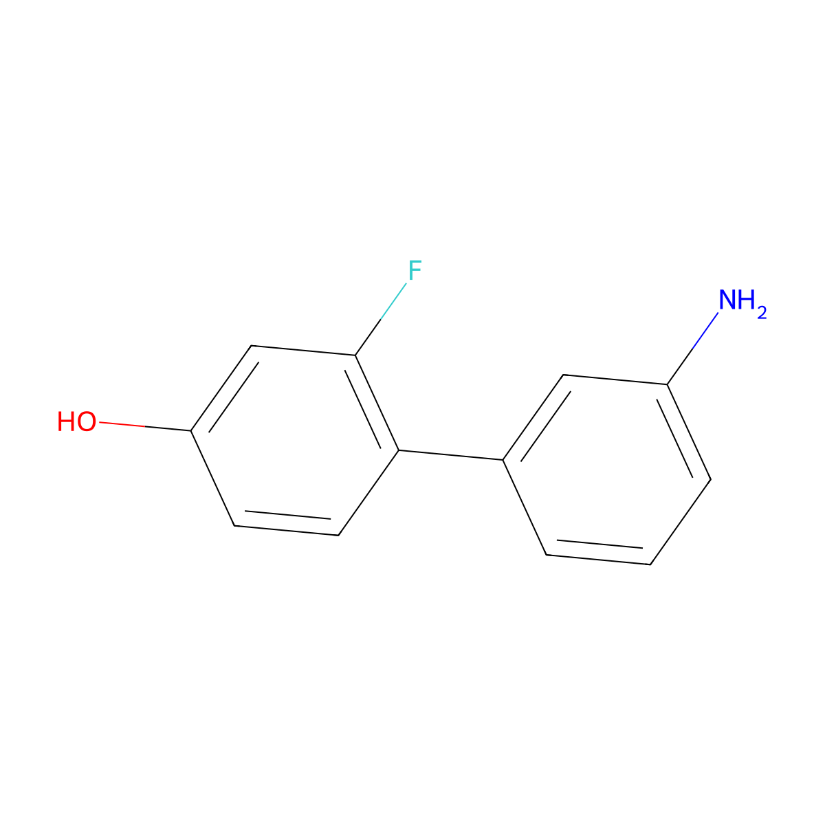 4-(3-Aminophenyl)-3-fluorophenol molecular structure, CAS 1225777-30-9