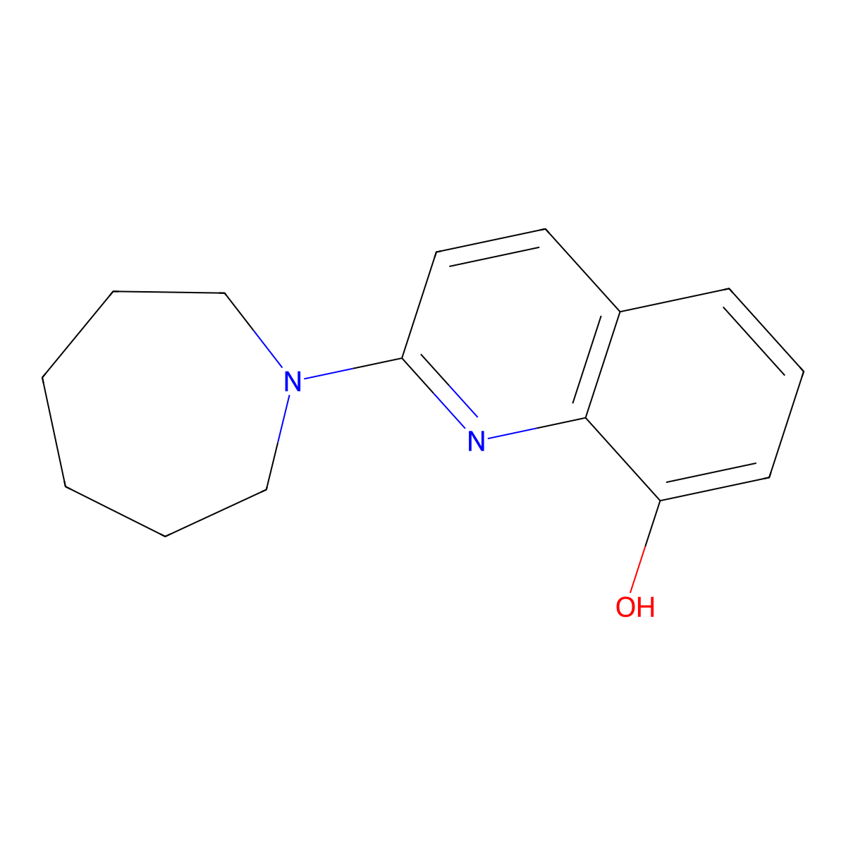 2-(Azepan-1-yl)quinolin-8-ol molecular structure, CAS 1225777-63-8