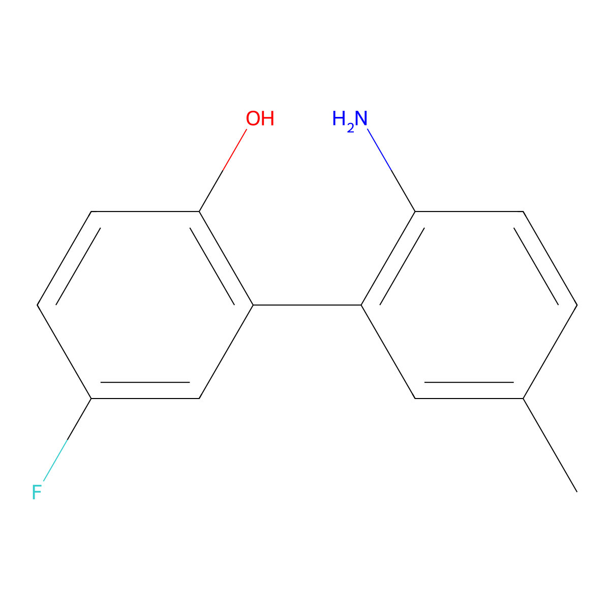 2-(2-Amino-5-methylphenyl)-4-fluorophenol molecular structure, CAS 1225778-31-3