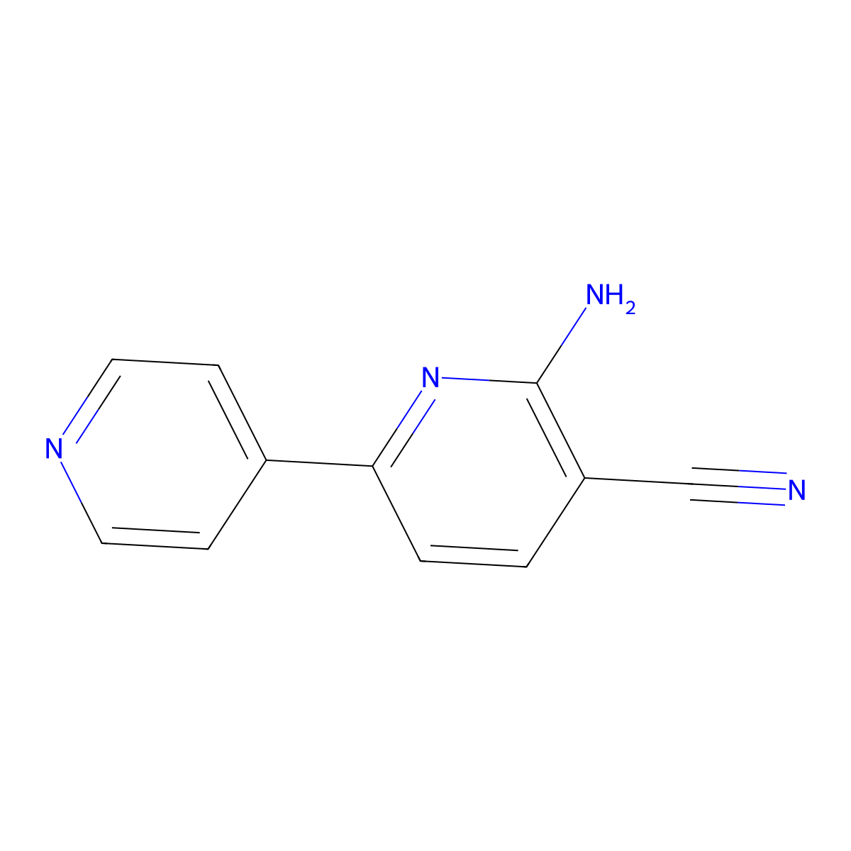 6-Amino-[2,4'-bipyridine]-5-carbonitrile molecular structure, CAS 122578-91-0