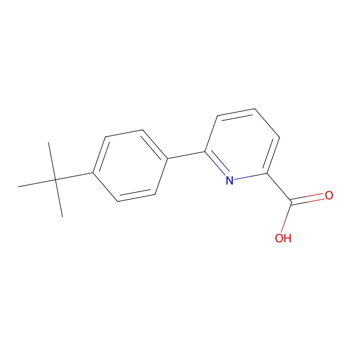 6-(4-T-Butylphenyl)picolinic acid molecular structure, CAS 1225784-29-1