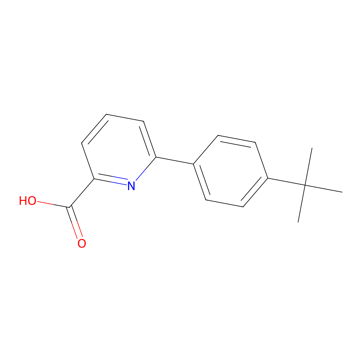 6-(4-T-Butylphenyl)picolinic acid molecular structure, CAS 1225784-29-1