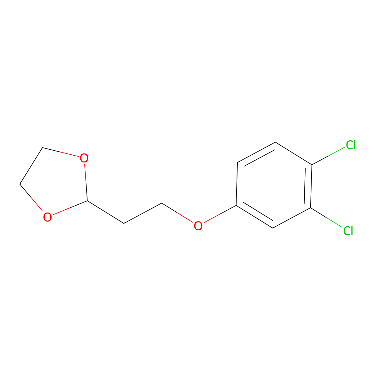 2-[2-(3,4-Dichloro-phenoxy)ethyl]-1,3-dioxolane molecular structure, CAS 1225797-71-6