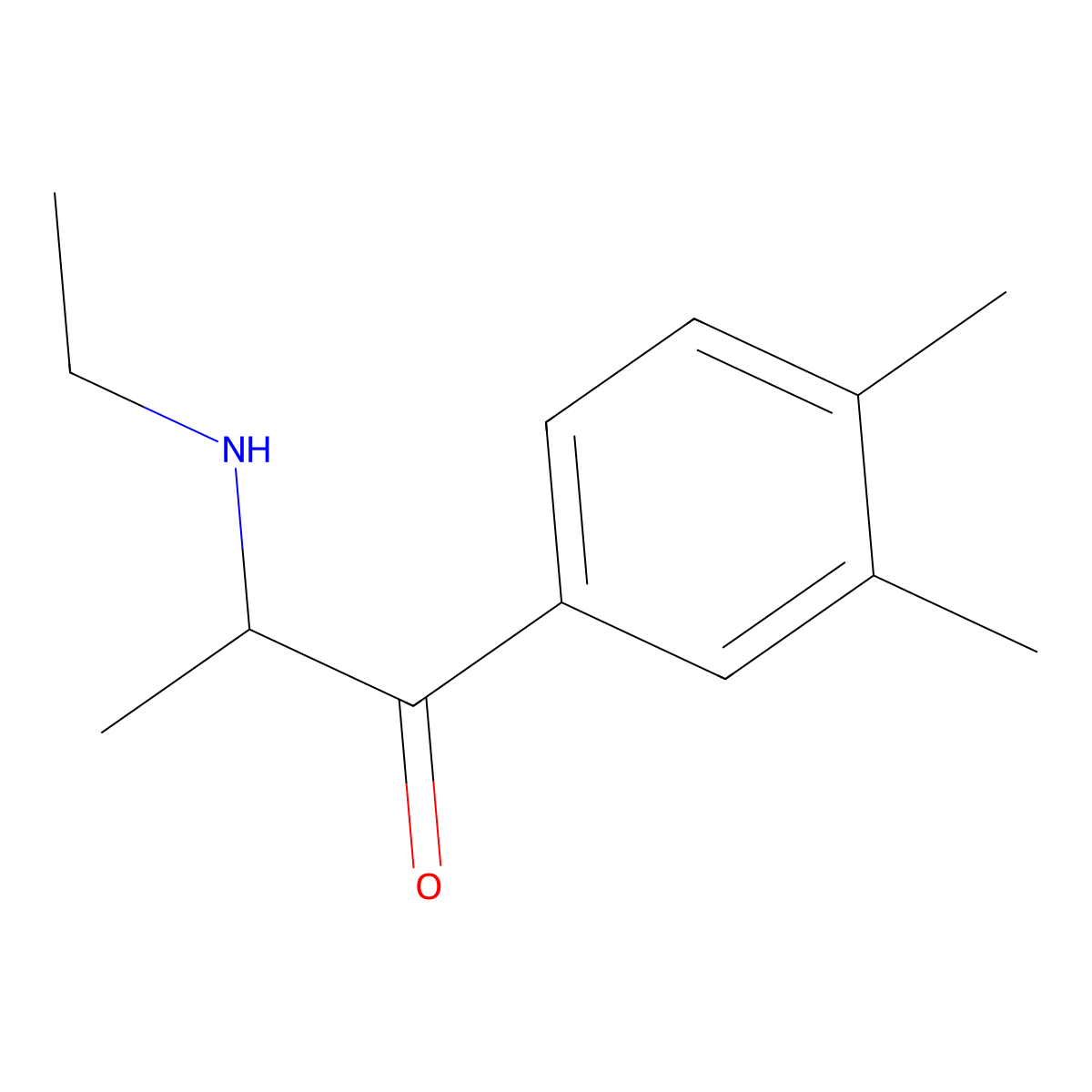 3,4-Dimethylethcathinone molecular structure, CAS 1225811-81-3