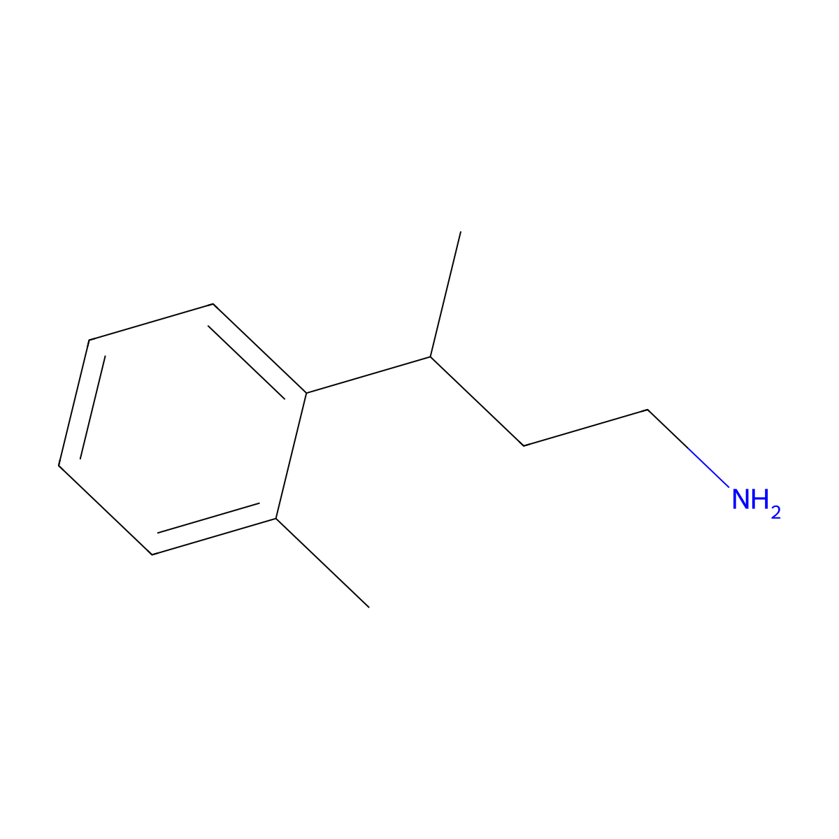 3-(2-Methylphenyl)butan-1-amine molecular structure, CAS 1225813-63-7