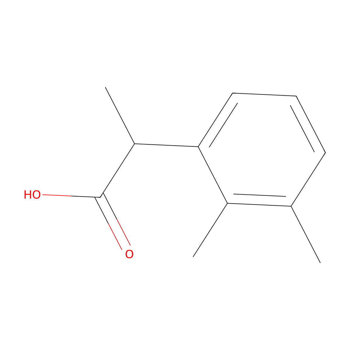 2-(2,3-Dimethylphenyl)propanoic acid molecular structure, CAS 1225815-06-4