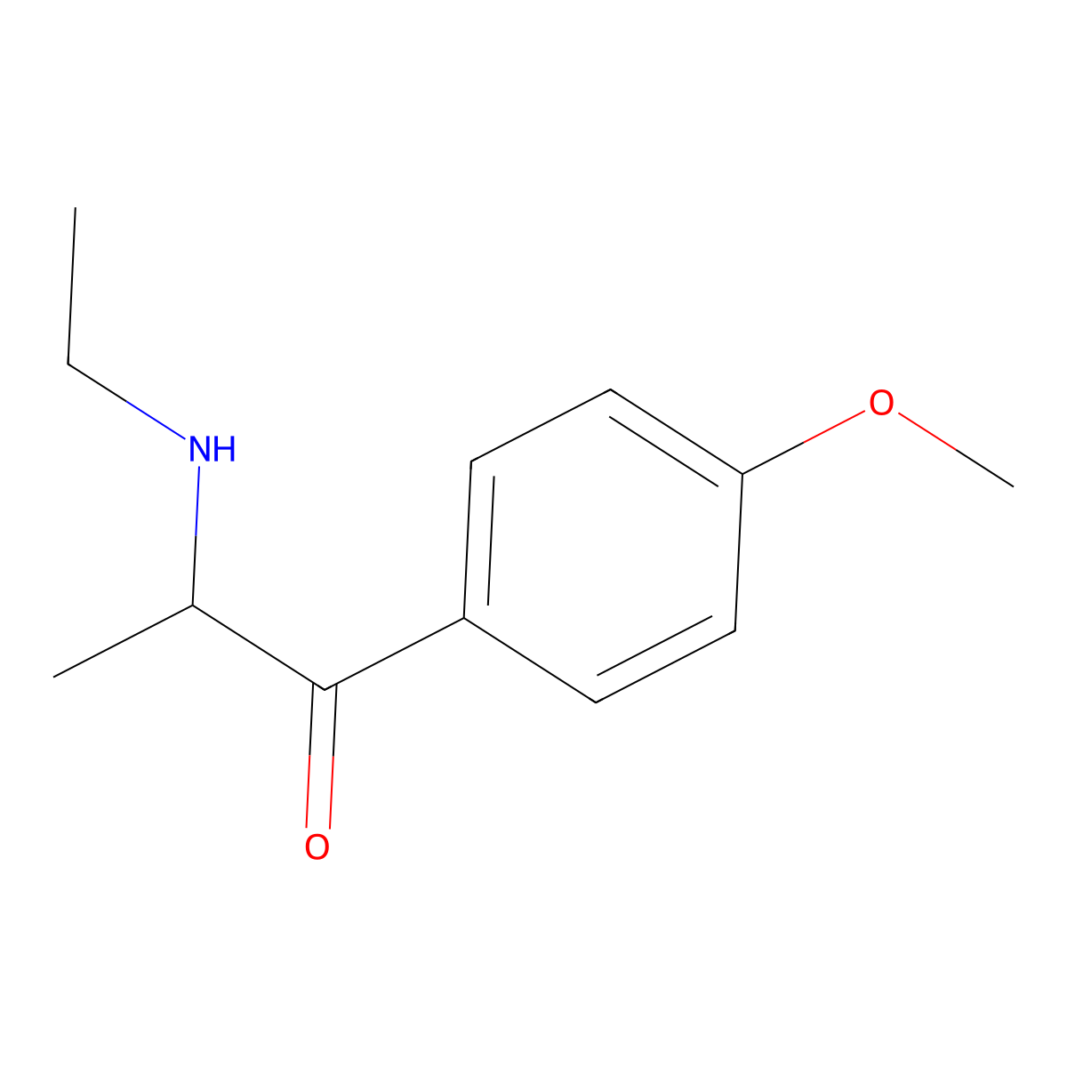 4-Methoxy-N-ethylcathinone molecular structure, CAS 1225845-30-6
