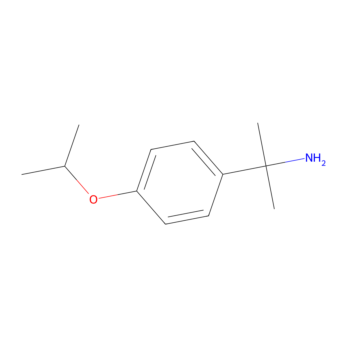 2-(4-Isopropoxyphenyl)propan-2-amine molecular structure, CAS 1225845-98-6